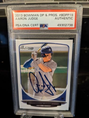 2013 Bowman Draft Picks & Prospects Aaron Judge Auto Psa/dna Yankees