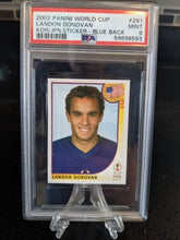 Load image into Gallery viewer, 2002 Panini World Cup Landon Donovan Rookie Sticker Korea/japan Psa 9  Blue Back
