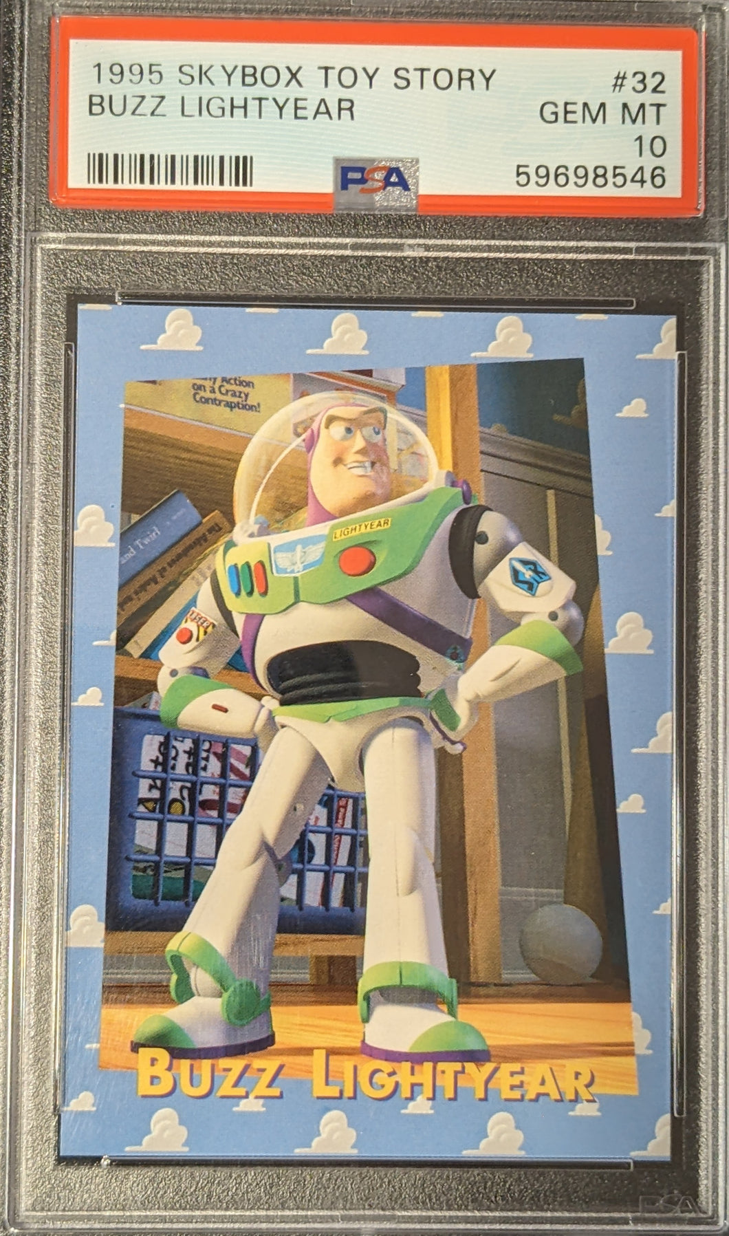 1995 Skybox Toy Story Buzz Lightyear Rookie #32 Psa 10 Pop Count 9 First Card