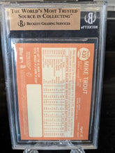 Load image into Gallery viewer, 2013 Topps Heritage At Bat Action #430 Mike Trout Sp Rookie Cup Bgs 9.5 Gem Mint
