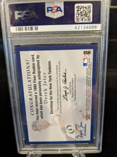 Load image into Gallery viewer, 2001 Fleer Legacy 1993 Fleer Derek Jeter On Card  Autograph Psa 9 10 Auto
