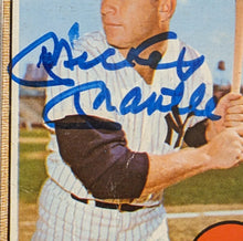 Load image into Gallery viewer, 1968 Topps Mickey Mantle Authentic Autograph  Card Psa Auto
