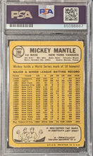 Load image into Gallery viewer, 1968 Topps Mickey Mantle Authentic Autograph  Card Psa Auto
